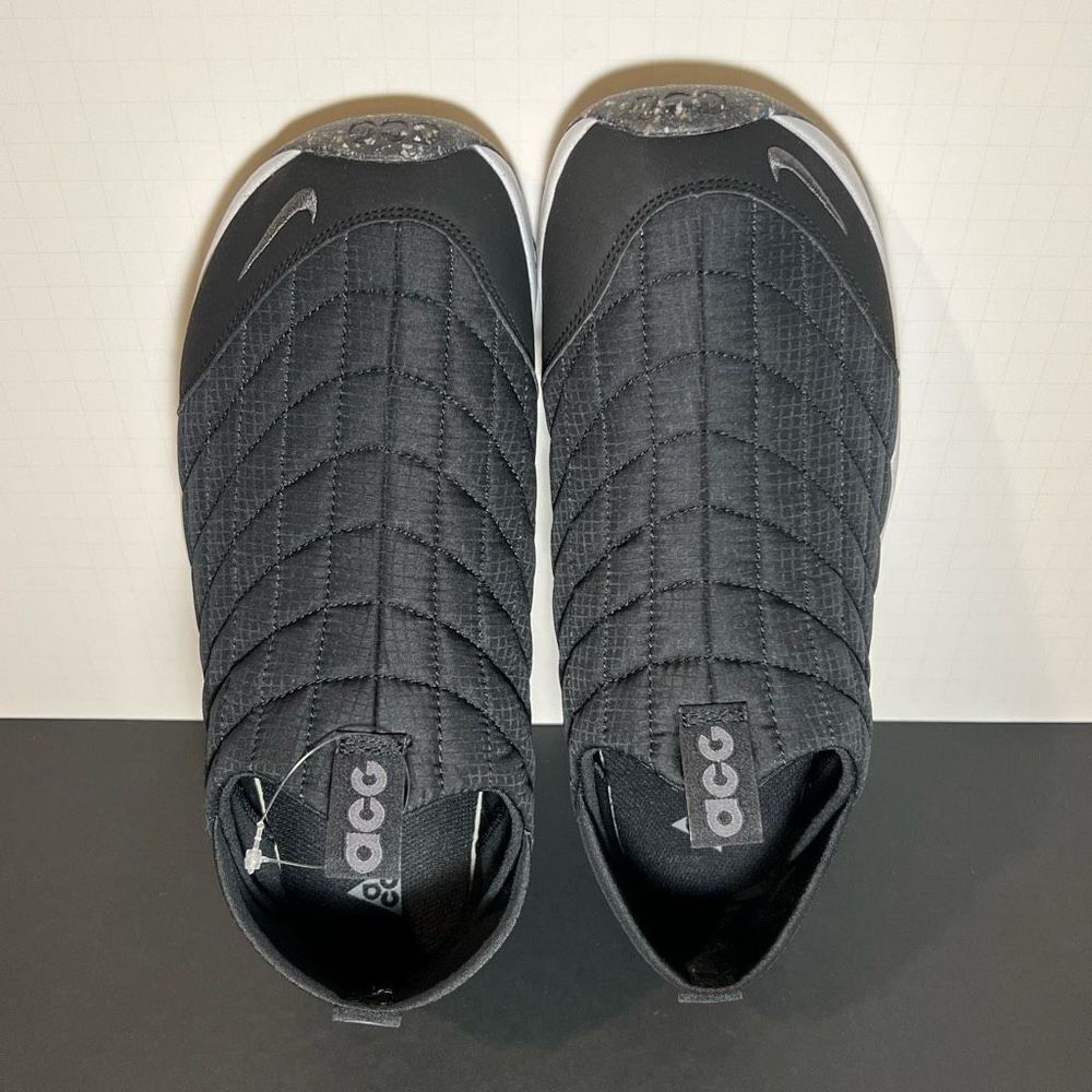 *NWOB* Mens NIKE ACG Moc 3.5 Black Quilted Slip On Shoes / Size 11 - Picture 5 of 8